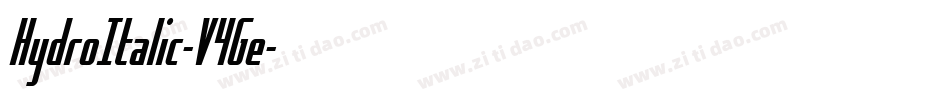 HydroItalic-V4Ge字体转换