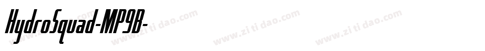 HydroSquad-MP9B字体转换