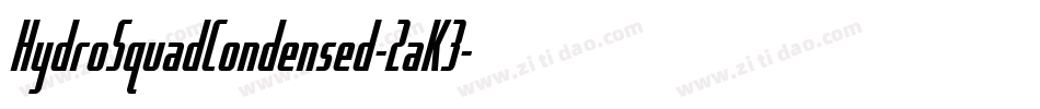 HydroSquadCondensed-2aK3字体转换