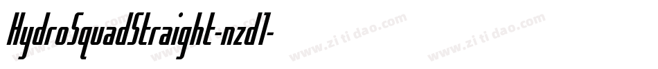 HydroSquadStraight-nzd1字体转换