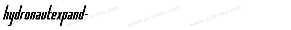 hydronautexpand字体转换