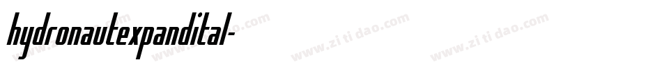 hydronautexpandital字体转换