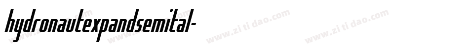 hydronautexpandsemital字体转换