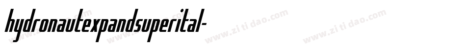hydronautexpandsuperital字体转换