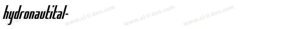 hydronautital字体转换