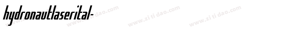 hydronautlaserital字体转换
