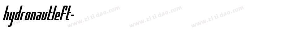 hydronautleft字体转换