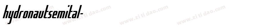 hydronautsemital字体转换