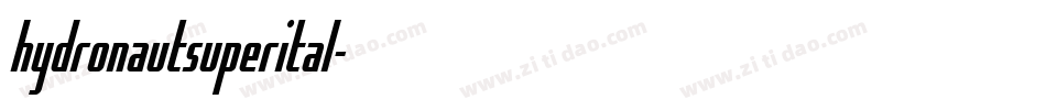 hydronautsuperital字体转换