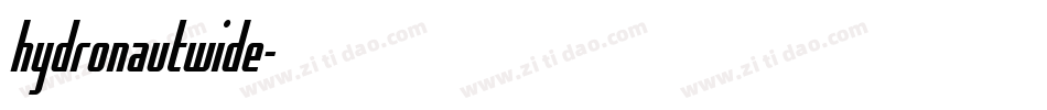 hydronautwide字体转换