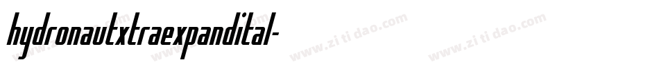 hydronautxtraexpandital字体转换