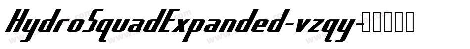 HydroSquadExpanded-vzqy字体转换