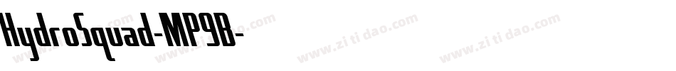 HydroSquad-MP9B字体转换