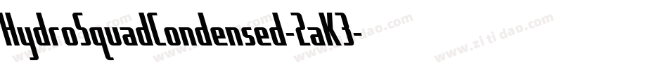 HydroSquadCondensed-2aK3字体转换