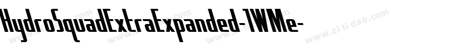 HydroSquadExtraExpanded-1WMe字体转换