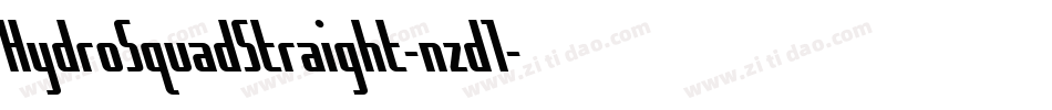 HydroSquadStraight-nzd1字体转换