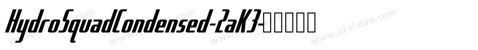 HydroSquadCondensed-2aK3字体转换