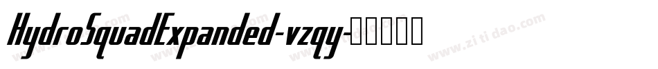 HydroSquadExpanded-vzqy字体转换