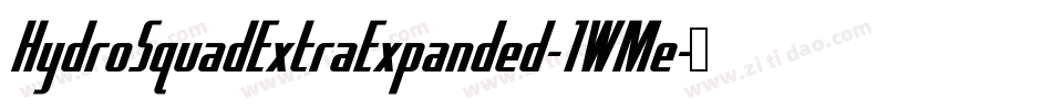 HydroSquadExtraExpanded-1WMe字体转换