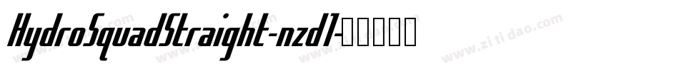 HydroSquadStraight-nzd1字体转换