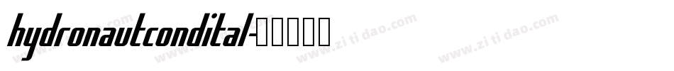 hydronautcondital字体转换