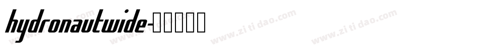hydronautwide字体转换