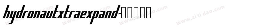 hydronautxtraexpand字体转换
