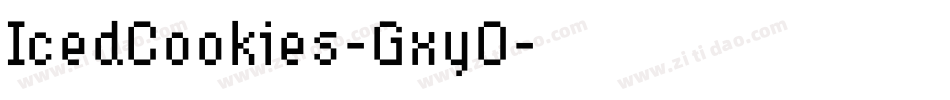 IcedCookies-GxyO字体转换 IcedCookies-GxyO字体转换