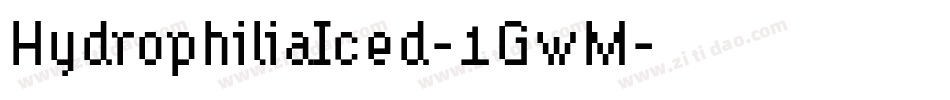 HydrophiliaIced-1GwM字体转换