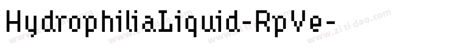 HydrophiliaLiquid-RpVe字体转换