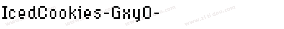 IcedCookies-GxyO字体转换 IcedCookies-GxyO字体转换