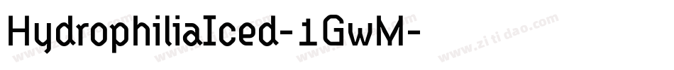 HydrophiliaIced-1GwM字体转换