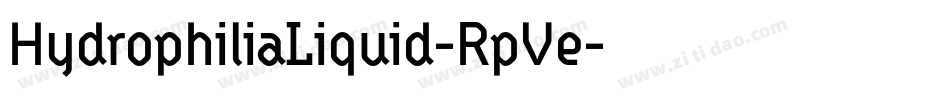 HydrophiliaLiquid-RpVe字体转换
