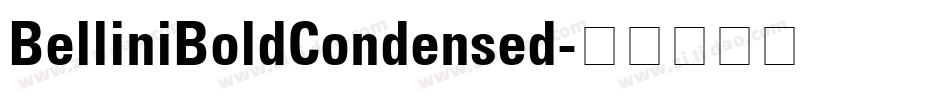 BelliniBoldCondensed字体转换