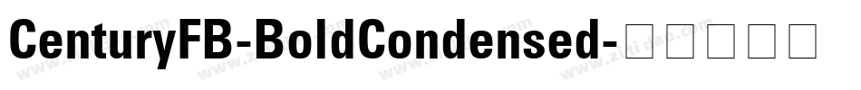 CenturyFB-BoldCondensed字体转换