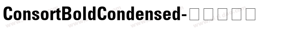 ConsortBoldCondensed字体转换
