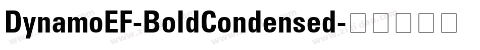 DynamoEF-BoldCondensed字体转换