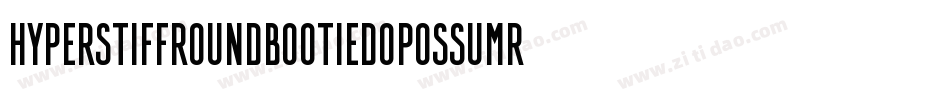 HyperStiffRoundBootiedOpossumRegular-XjVd字体转换