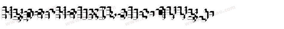 HyperHelixItalic-9YYyj字体转换