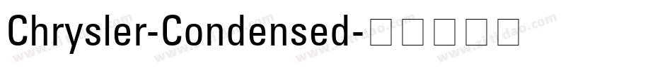 Chrysler-Condensed字体转换