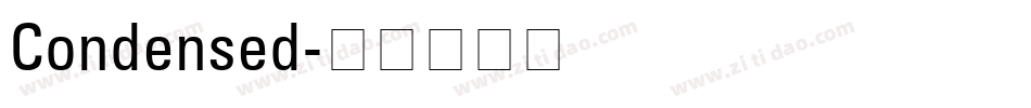 Condensed字体转换
