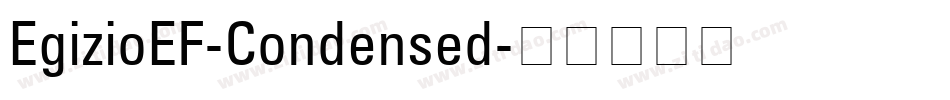EgizioEF-Condensed字体转换