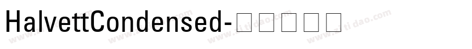 HalvettCondensed字体转换