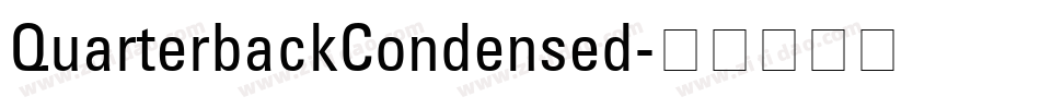 QuarterbackCondensed字体转换