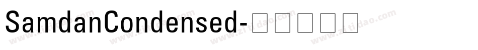 SamdanCondensed字体转换