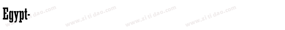 Egypt字体转换