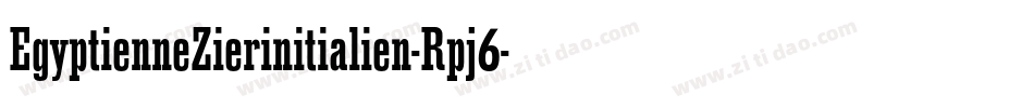 EgyptienneZierinitialien-Rpj6字体转换