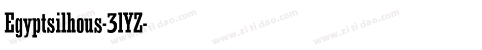 Egyptsilhous-3lYZ字体转换