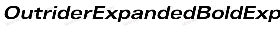 OutriderExpandedBoldExpandedBold-GL9y字体转换