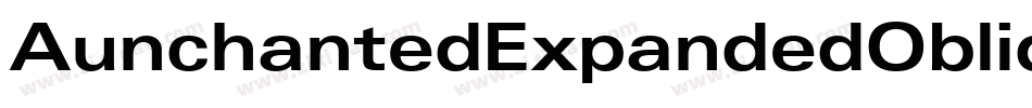 AunchantedExpandedOblique-8aag字体转换